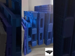 Paletti di plastica pesanti monofaccia HDPE Palette di plastica euro personalizzate 1100x1100x160mm