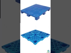 1100 X 1100 Palleti di plastica pesanti a due vie Euro magazzino Palleti per carrelli elevatori di plastica